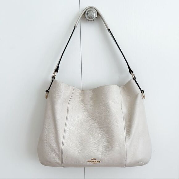 Coach Isabelle East West Pebble Leather Shoulder or Crossbody Bag - Picture 1 of 16